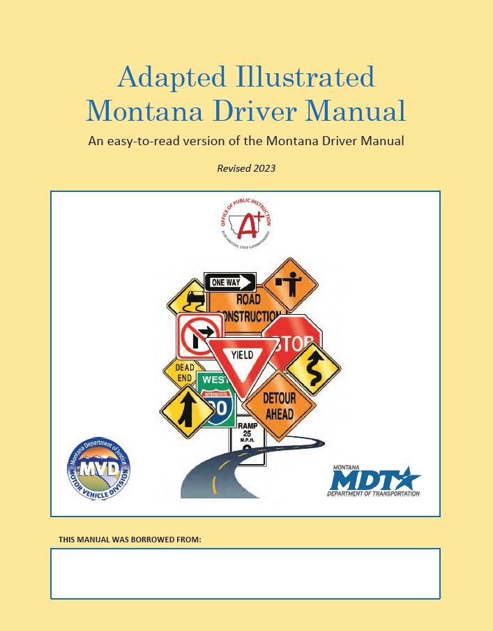 Adapted Illustrated Montana Driver Manual Adapted Illustrated Montana Driver Manual